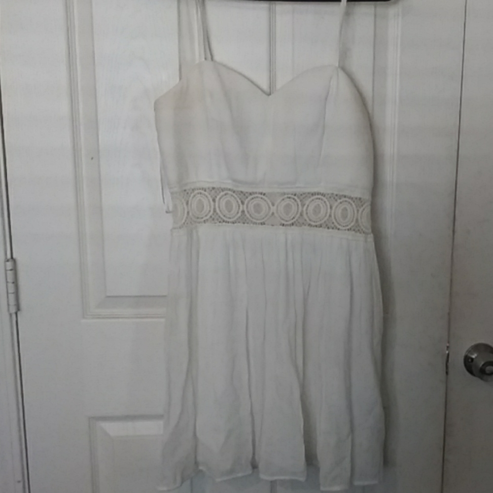 White mini dress